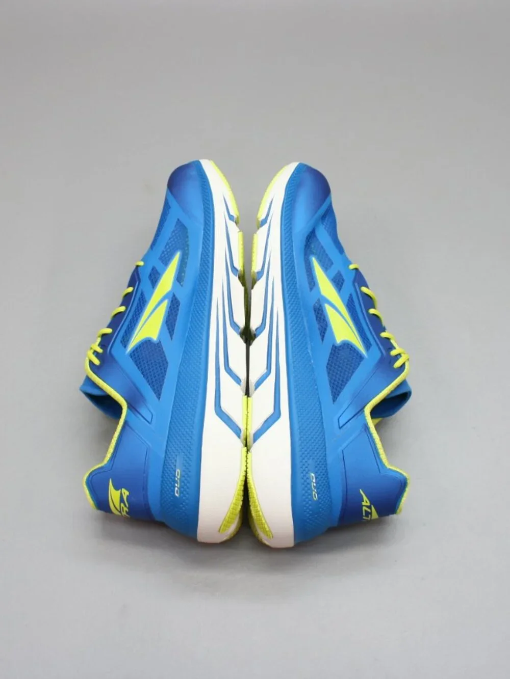 Altra Men's 11.5 Duo Blue Yellow Road Running Zero Drop Shoes Sneakers AFM1838F